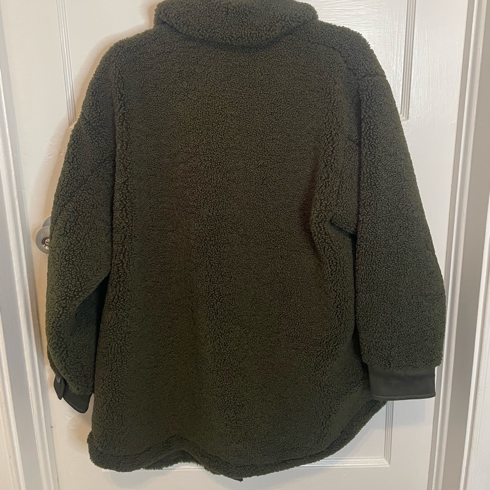 💚 ZARA oversized green sherpa shacket 💚 - Picture 6 of 6